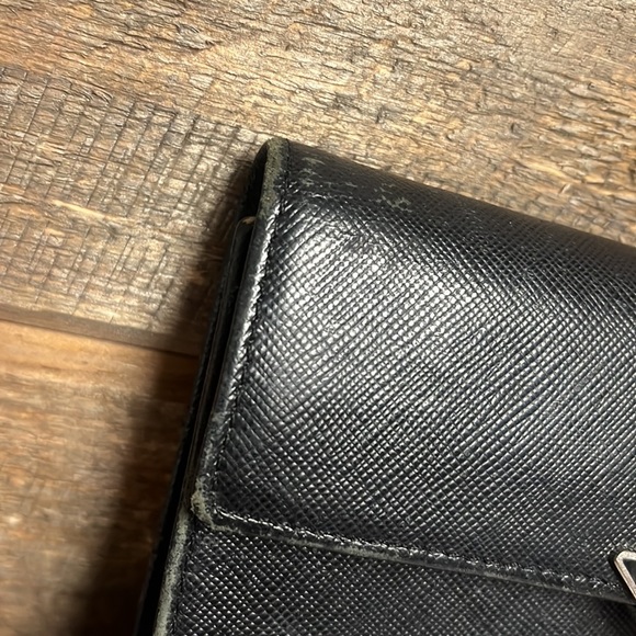 Original Prada Black Saffiano Leather Wallet with Milano logo - Picture 2 of 14